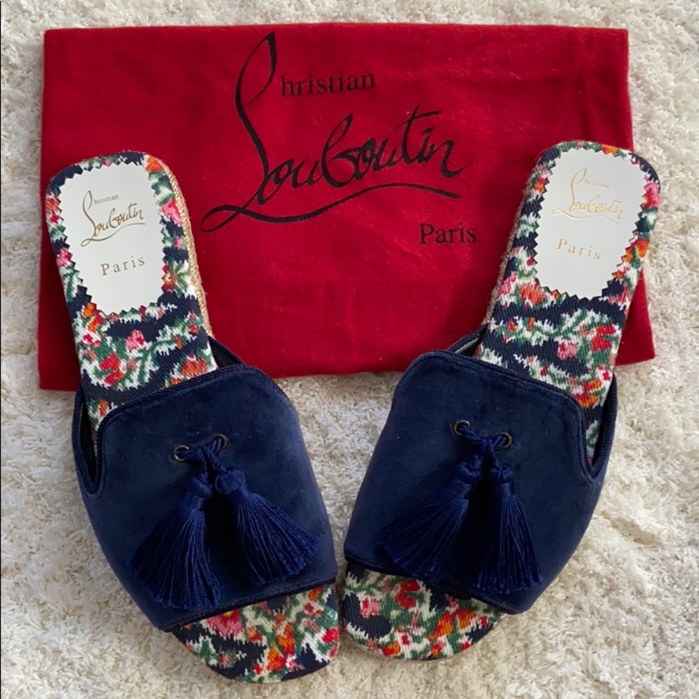 Christian Louboutin Pacha Flat Espadrille Sandal